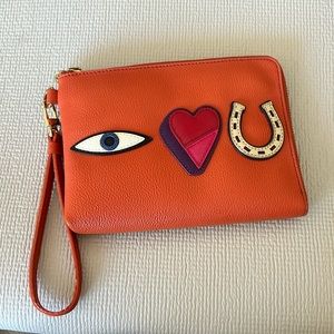 Tory Burch “eye love u” wristlet
